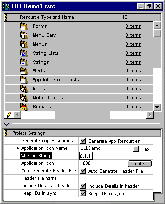 New Constructor Project ULLDemo1.rsrc