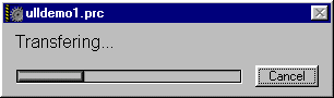 Transferring ULLDemo1 to the Palm V